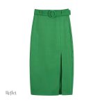 Jupe longueur genoux, look décontracté des années 70