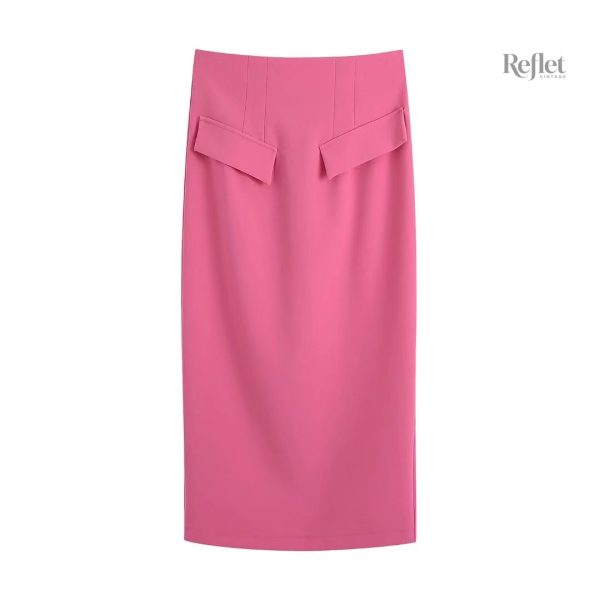 Jupe femme à taille haute, esprit bohème seventies