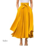 Jupe style années 70, mode vintage, coupe évasée