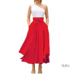 Jupe colorée années 70, look rétro, parfaite pour l'été