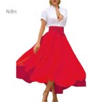 Jupe longue années 70, tendance vintage, allure chic