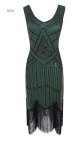 Robe rétro années 30 avec motif floral