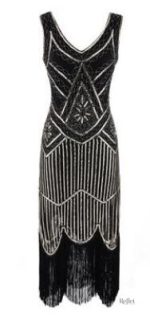 Robe années 30 avec détails raffinés