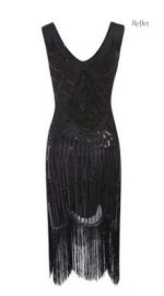 Robe vintage années 30 à manches longues