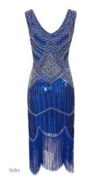 Robe années 30 avec ceinture cintrée