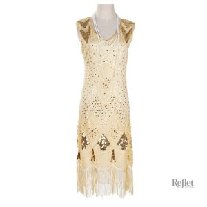 Robe vintage années 30 élégante et rétro