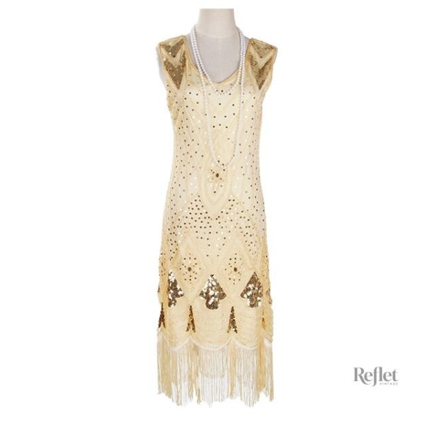 Robe vintage années 30 élégante et rétro