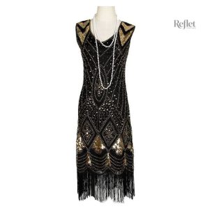 Robe années 30 en style classique et sophistiqué