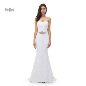 Robe de mariée style princesse avec jupe volumineuse