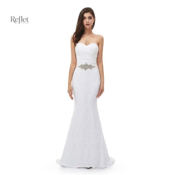 Robe de mariée style princesse avec jupe volumineuse