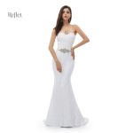 Design classique de robe de mariée en tulle