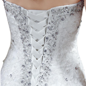 Robe de mariée silhouette princesse avec volants délicats