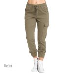Pantalon femme, coupe cargo rétro