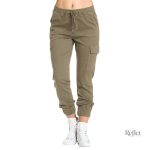 Pantalon rétro pour femme, style urbain cargo