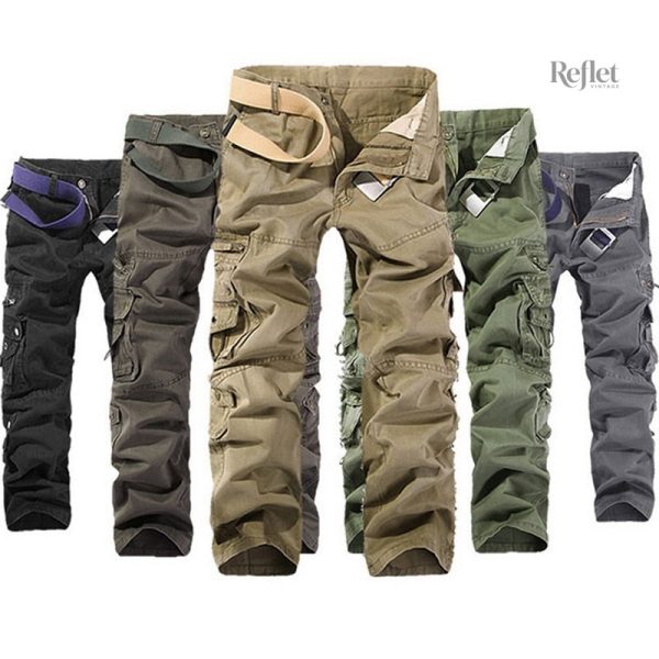 Pantalon Vintage Homme style cargo pratique