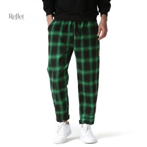 Pantalon carreau vintage pour homme