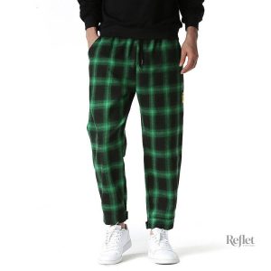 Pantalon à motifs carreaux pour homme