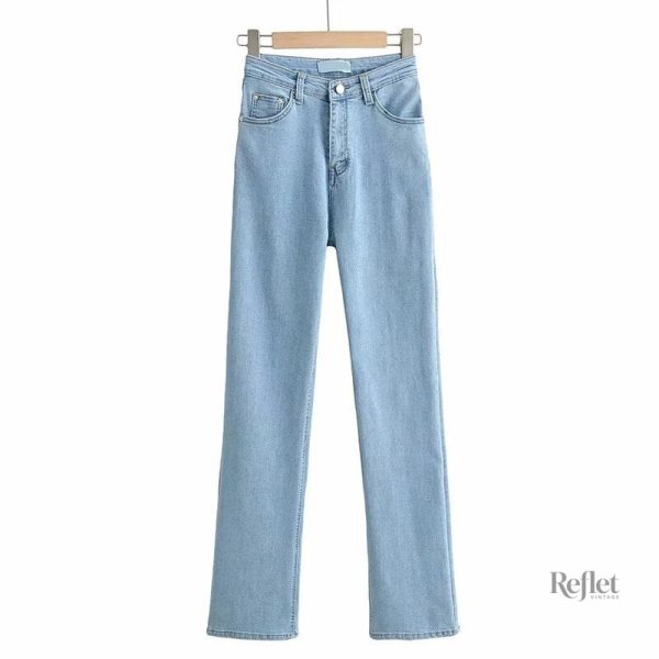 pantalon-en-jeans-vintage-femme-1 Pantalon jeans vintage pour femme