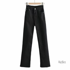 Jeans vintage femme avec coupe décontractée