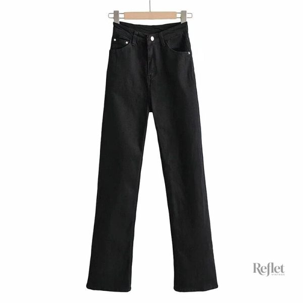 Jeans vintage femme avec coupe décontractée