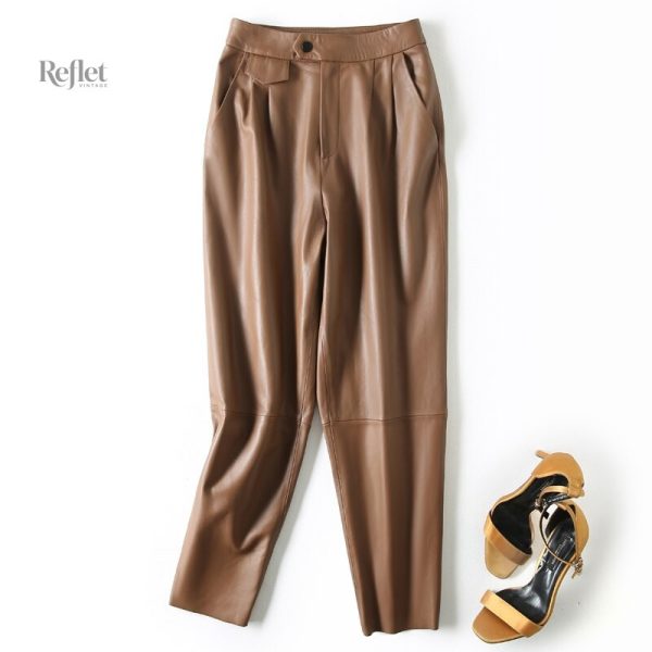 Pantalon femme vintage en denim classique