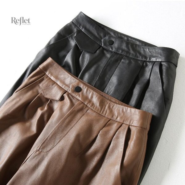 Pantalon femme avec coupe moderne rétro