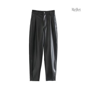 Pantalon vintage noir femme, style élégant et intemporel