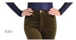 Pantalon femme avec coupe vintage