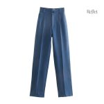Pantalon rétro femme grande taille casual