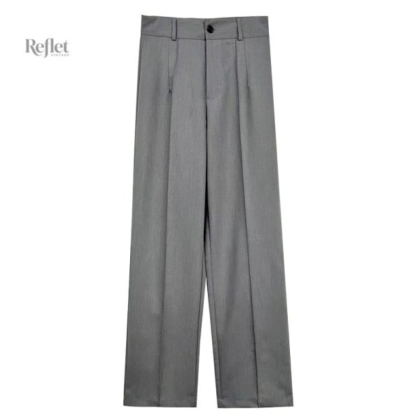 Pantalon femme style rétro ample