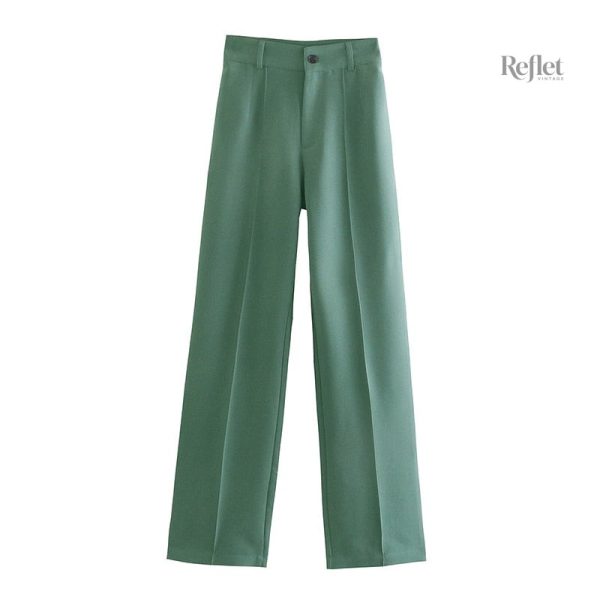 Pantalon vintage chic grande taille féminin