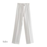 Pantalon femme ample avec look rétro
