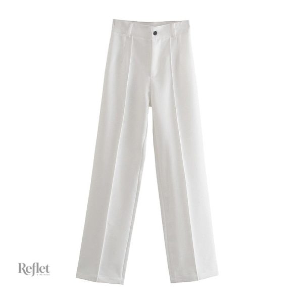 Pantalon femme ample avec look rétro