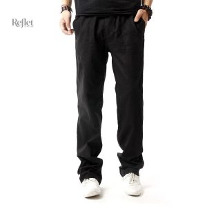 Pantalon élégant pour homme, style rétro fluide