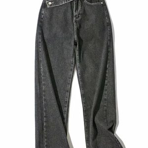 Pantalon Jean Vintage Femme Noir