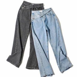 Jean vintage noir pour femme, style rétro intemporel