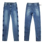 Pantalon vintage pour femme en denim