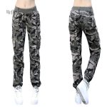 Pantalon militaire vintage femme en style décontracté