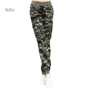 Pantalon vintage femme avec coupe militaire moderne