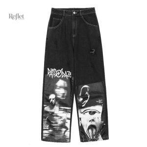 Pantalon vintage femme à motif