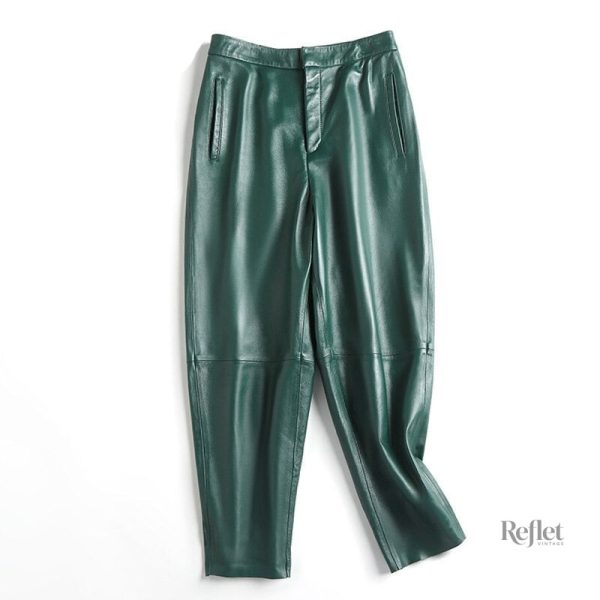 pantalon-taille-haute-femme-vert-vintage-1 Pantalon taille haute femme vert vintage