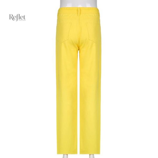 Pantalon large féminin au style vintage