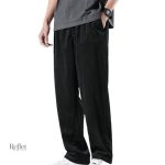 Pantalon homme en velours style rétro avec coupe classique