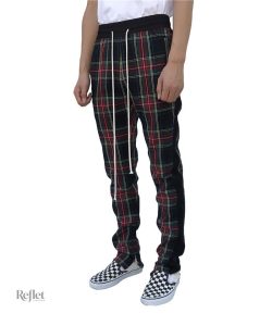 Pantalon homme à motifs carreaux vintage