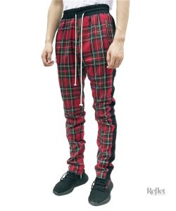 Pantalon homme rétro à carreaux élégants