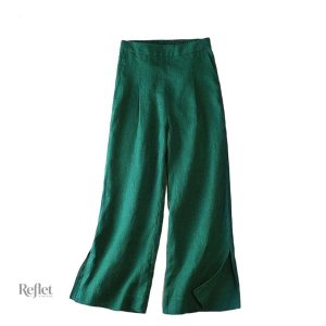 Pantalon rétro blanc pour femme