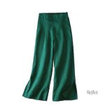Pantalon blanc style vintage féminin