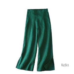 Pantalon blanc style vintage féminin