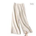 Modèle de pantalon blanc vintage femme