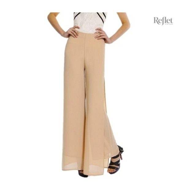 Pantalon Femme Style Vintage Blanc